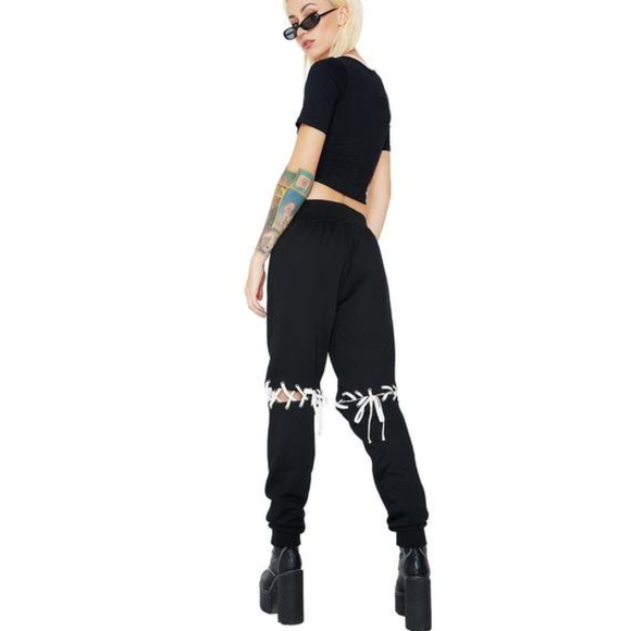 Current Mood ILL WILL LACE-UP SWEATPANTS - Picture 2 of 3